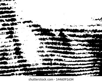Light Distressed Background. Ink Print Distress Background. Stripped Grunge Texture. Vector.