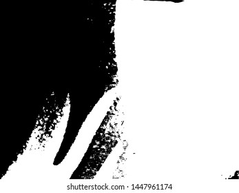 Light Distressed Background. Ink Print Distress Background. Stripped Grunge Texture. Vector.