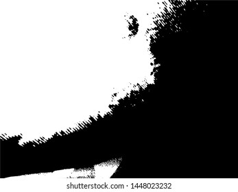 Light Distressed Background. Ink Print Distress Background. Stripped Grunge Texture. Vector.