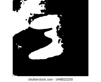 Light Distressed Background. Ink Print Distress Background. Stripped Grunge Texture. Vector.