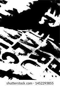 Light Distressed calligraphy Background. Ink Print Distress Background. Grunge letters texture. Grunge Text sutface. Vector Apstract Words.