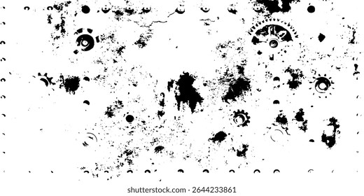 Light Distressed Halftone Print Effect Vector