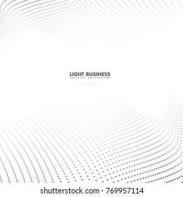 Light Dots Forming Waves Technology Background