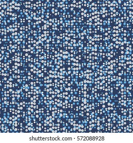 Light dots on dark background. Seamless vector texture