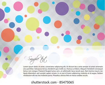 Light dotted brochure design with white space for text