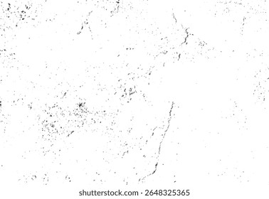 Légère poussière et texture grunge craquelée. Détresse subtile de surface avec pourriture mouchetée et érosion des bords. Image vectorielle, arrière-plan superposé.
