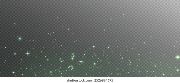 The light of  dust. A stunning bokeh light effect background png. A gorgeous Christmas glowing dust background. A beautiful yellow flickering glow with confetti bokeh light and particle motion.