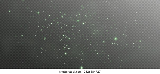 The light of  dust. A stunning bokeh light effect background png. A gorgeous Christmas glowing dust background. A beautiful yellow flickering glow with confetti bokeh light and particle motion.