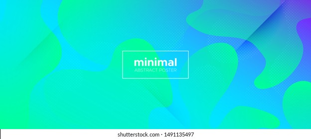 Light Dynamic Background. Fluid Colorful. 3d Modern Poster. Futuristic Wave Flyer. Abstract Background. Teal Fluid Shapes. Blue 3d Minimal Poster. Trendy Vibrant Layout. Graphic Background.
