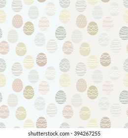 Light Easter eggs - vector background