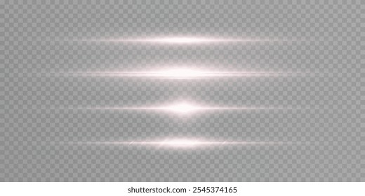 Efecto de luz. Abstractas rayos láser de luz. Ilustración vectorial de color Horizontal amarillo. Rayos láser de efecto de luz	