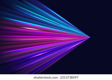 light effect abstract lines of futuristic blue Luminous shade creative background hi tech connection technology Cyber presentation banner brochure business cyberspace High speed movement