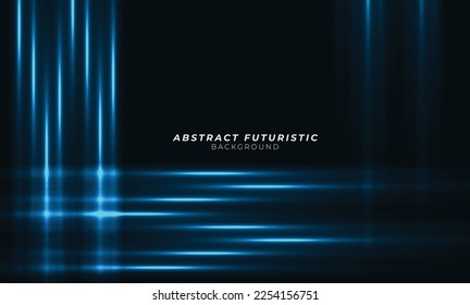Light effect Background creative of space design and futuristic geometric perspective design. Abstract futuristic and tech background, Abstract art wallpaper. Vector illustration.