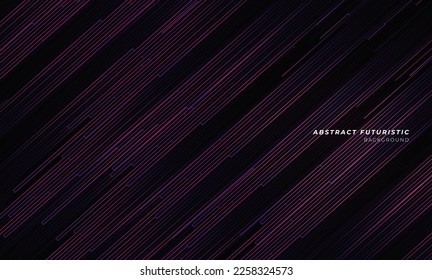 Light effect Background creative of space design and futuristic geometric perspective design. Abstract futuristic and tech background, Abstract art wallpaper. Vector illustration.