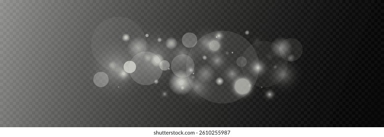 Light effect bokeh of sparkles of light.