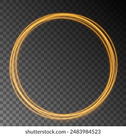 Efecto de luz de un marco redondo brillante con un brillo brillante de la luz de fondo con un lugar para el texto y la publicidad.