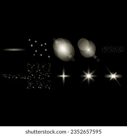 light effect bright shiny luminous sparkle