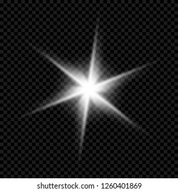  Light effect. Bright star. Beautiful star. Beautiful light for illustration.Vector illustration.Vector.