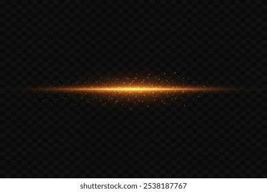 Light effect, flash of light, explosion of particles and glitter. Vector illustration