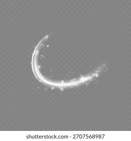 Efecto de luz con partículas de brillo. Polvo de Navidades. Las chispas blancas brillan con luz especial.	