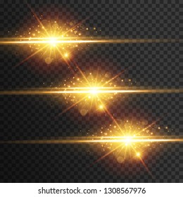 Light effect glow. Star flashed sequins. Abstract space background. Flash Highlight beam. Fantastic design.