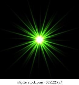Light effect, glowing flare Vector element