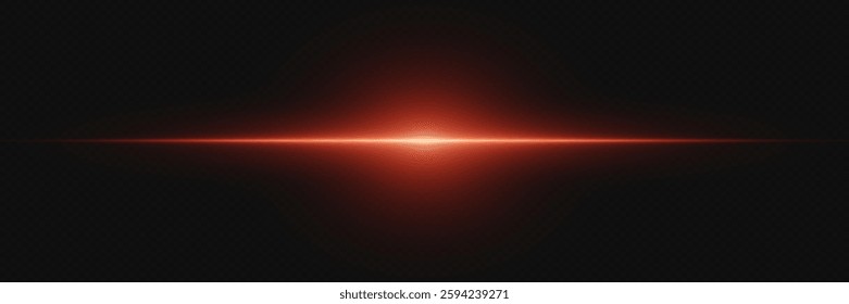 Light effect of light, horizontal line of glare.