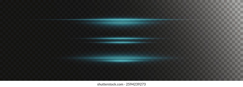 Light effect of light, horizontal line of glare.