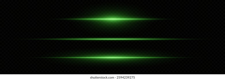 Light effect of light, horizontal line of glare.