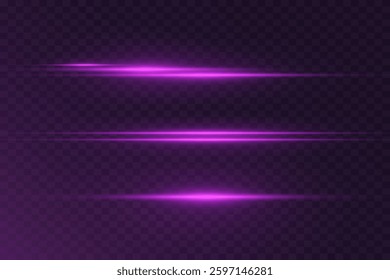 Light effect of light, horizontal line of glare.