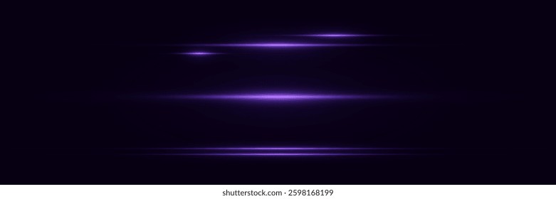 Light effect of light, horizontal line of glare.