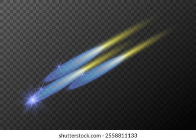 light effect isolated flare explosion shiny dust line solar flare star spark neon light holidays festival, vector element
blue yellow