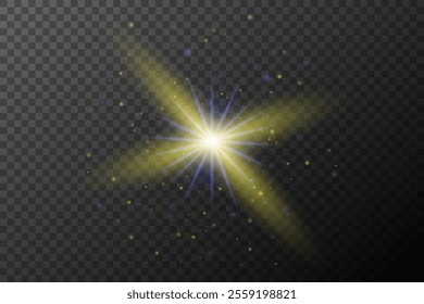 light effect isolated flare explosion shiny dust line solar flare star spark neon light holidays festival, vector element
blue yellow