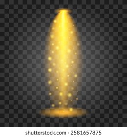 Light effect isolated on transparent background. Vector illustration.