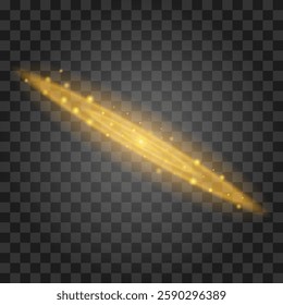 Light effect isolated on transparent background. Vector illustration.