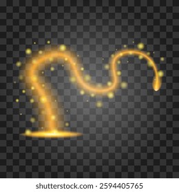Light effect isolated on transparent background. Vector illustration.