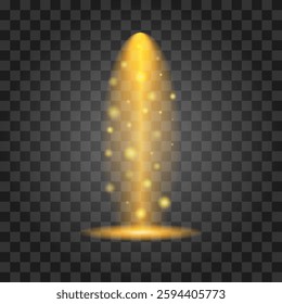 Light effect isolated on transparent background. Vector illustration.
