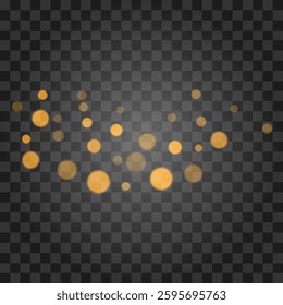 Light effect isolated on transparent background. Vector illustration.