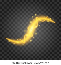 Light effect isolated on transparent background. Vector illustration.