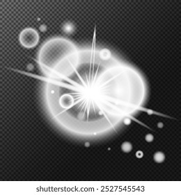 Light effect, Isolated, white, transparent, flare, explosion, sparkle, dust, line, solar flare, spark, stars, spotlight, Sunlight, abstract, vector, special effect