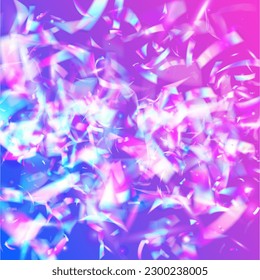Light Effect. Kaleidoscope Glitter. Glitch Tinsel. Blur Multicolor Decoration. Modern Foil. Pink Metal Texture. Shiny Design. Unicorn Art. Violet Light Effect