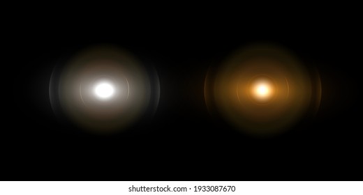 Light effect, lens flare. Vector 10 eps