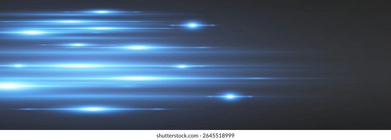 Light effect of lines, glare of sparks and light.