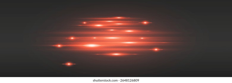 Efeito de luz de linhas, brilho de faíscas e luz.