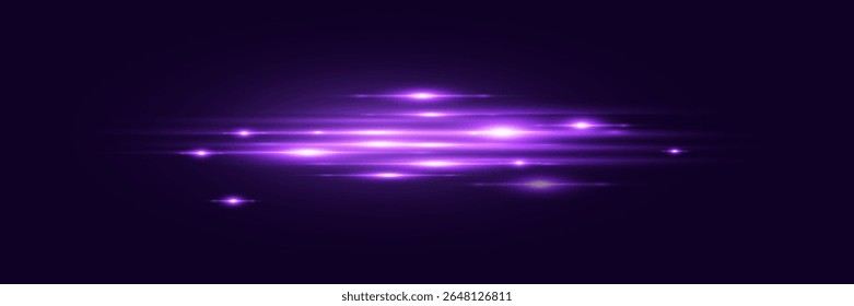 Efeito de luz de linhas, brilho de faíscas e luz.