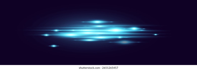 Efeito de luz de linhas, brilho de faíscas e luz.