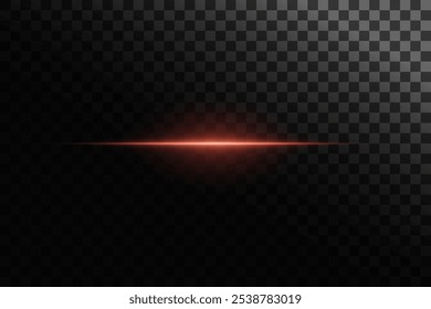 Light effect of lines. Light stripes and horizontal rays. Vector illustration