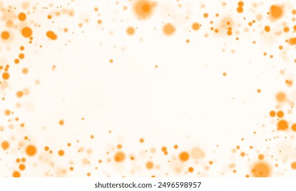 Light effect with lots of shiny bokeh highlights on transparent background for Christmas New Year design. Festive party design. PNG image.	