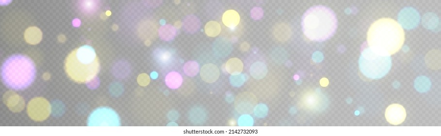 Light effect with lots of shiny highlights. background of abstract gold, blue and silver glittering lights. defocused