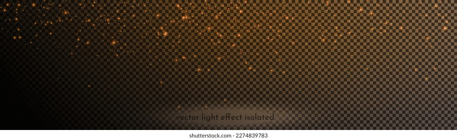 Light effect with lots of shiny highlights shining on transparent background for christmas new year design.	